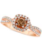 Le Vian Bridal Diamond Engagment Ring (1-1/8 Ct. T.w.) In 14k Rose Gold