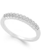 Diamond Bezel Milgrain Band (1/4 Ct. T.w.) In 14k White Gold