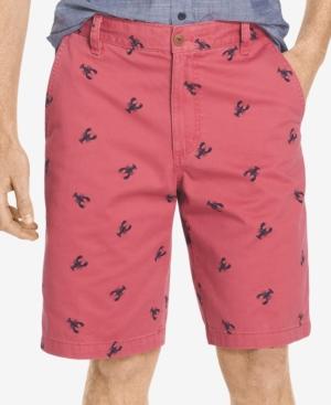 Izod Men's Big And Tall Lobster-print Shorts