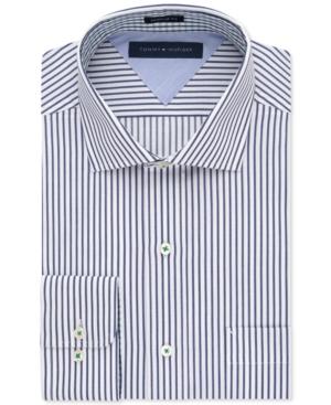 Tommy Hilfiger Easy Care Navy Stripe Dress Shirt
