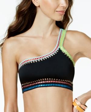 Bar Iii Be Weave It One-shoulder Bikini Top, Created For Macy's Women's Swimsuit