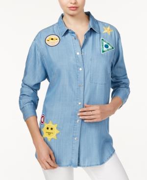 Guess Tomboy Patched Denim Shirt