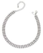 Inc International Concepts Silver-tone Crystal Choker Necklace, Only At Macy's