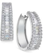 Diamond Hoop Earrings (3 Ct. T.w.) In 14k White Gold