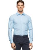 Calvin Klein Men's Cool Tech Mini-stripe Poplin Shirt