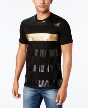 Guess Men's Metallic-stripe T-shirt