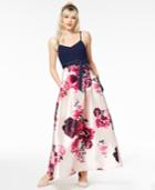Teeze Me Juniors' Bow-belt Fit & Flare Gown, A Macy's Exclusive Style