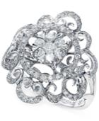 Effy Diamond Swirl Ring In 14k White Gold (3/4 Ct. T.w.)