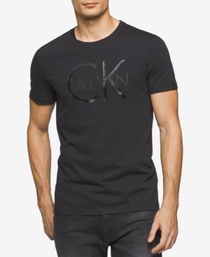 Calvin Klein Men's Logo Graphic-print Cotton T-shirt