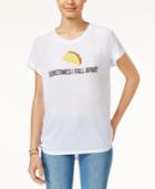 Freeze 24-7 Juniors' Taco Emoji High-low Graphic T-shirt