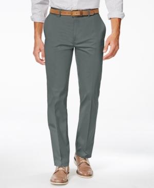 Alfani Men's Slim Sateen Flat-front Pants, Created For Macy's