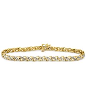 Diamond Swirl Tennis Bracelet (1/2 Ct. T.w.) In 10k Gold Or White Gold