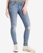 Levi's 535 Ripped Embellished Super Skinny Jeans