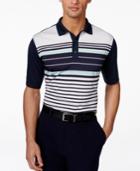 Greg Norman For Tasso Elba Men's Colorblocked Striped Golf Polo, Only At Macy's