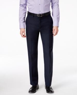 Ryan Seacrest Distinction Navy Solid Modern Fit Pants