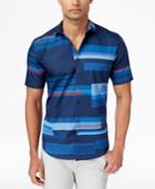 Calvin Klein Men's Stripe-block Short-sleeve Shirt