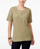 G.h. Bass & Co. Short-sleeve Burnout-dyed Top