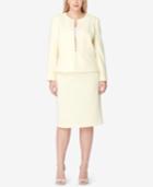 Tahari Asl Plus Size Zip-up Skirt Suit