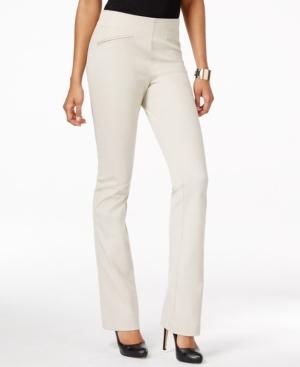 Inc International Concepts Curvy-fit Pull-on Slim Flared Pants, Only At Macy's