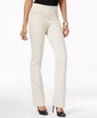 Inc International Concepts Curvy-fit Pull-on Slim Flared Pants, Only At Macy's