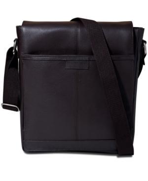 Perry Ellis North/south Leather Crossbody Bag