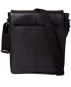 Perry Ellis North/south Leather Crossbody Bag