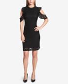 Tommy Hilfiger Cold-shoulder Lace Dress