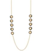 M. Haskell For Inc Gold-tone Jet And Polished Sphere Statement Necklace, Only At Macy's