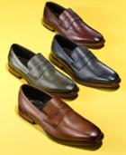 Bar Iii Men's Beau Textured Penny Loafers, Created For Macy's Men's Shoes