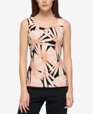 Tommy Girl Palm Leaf-print Tank Top