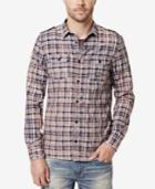 Buffalo David Bitton Men's Sitroll Plaid Graphic-print Logo T-shirt