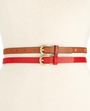Style & Co. Studded Americana 2 For 1 Skinny Belts, Only At Macy's