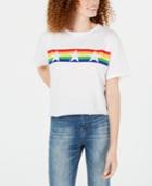 Rebellious One Juniors' Rainbow Star Graphic T-shirt