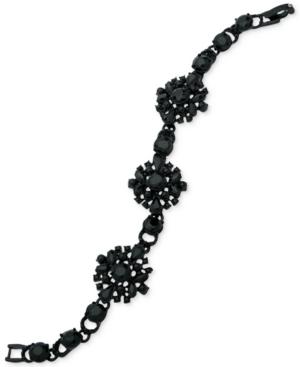 Marchesa Colored Crystal & Bead Flower Flex Bracelet