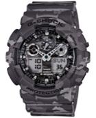 G-shock Men's Analog-digital Gray Camouflage Resin Strap Watch 55x51mm Ga100cm-8a