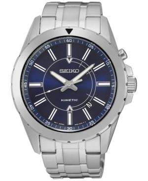 Seiko Men's Kinetic Recraft Series Stainless Steel Bracelet Watch 42mm Ska703
