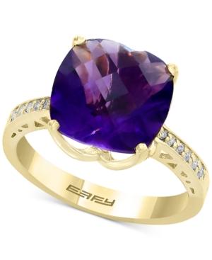 Effy Amethyst (4-7/8 Ct. T.w.) & Diamond Accent Ring In 14k Gold