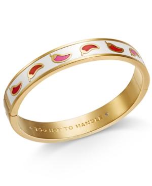 Kate Spade New York Gold-tone Chili Pepper Bangle Bracelet