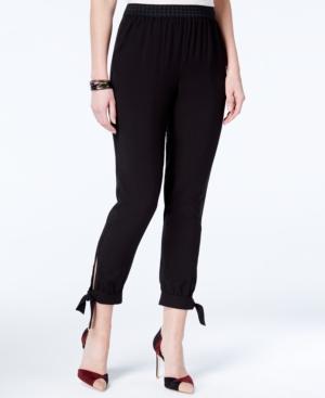 Bcx Juniors' Tie-cuff Cropped Soft Pants