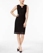 Jm Collection Lace Keyhole Dress, Only At Macy's