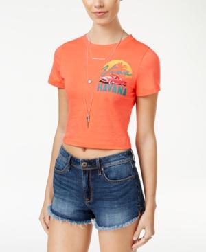 Shift Juniors' Cotton Cropped T-shirt, Only At Macy's