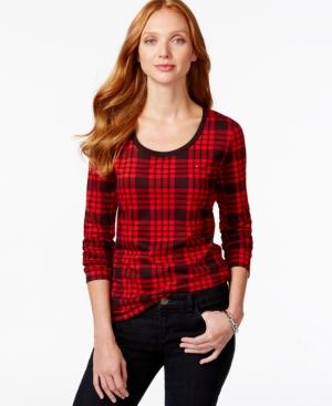Tommy Hilfiger Long-sleeve Plaid Top