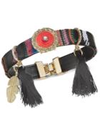 Inc International Concepts Gold-tone Cotton Thread & Tassel Pvc Strap Friendship Bracelet, Created For Macy's