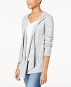 Inc International Concepts Hooded Open-front Cardigan, Created For Macy's