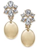 Charter Club Gold-tone Crystal Drop Earrings, Only At Macy's