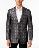 Tallia Men's Black/gray Floral Sport Coat