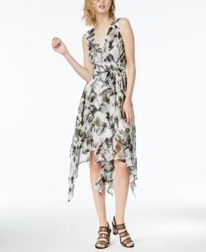 Bar Iii Printed Asymmetrical Dress, Created For Macy's