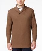 Tasso Elba Men's Textured Shawl-collar Pullover, Created For Macy's