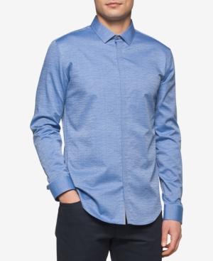 Calvin Klein Men's Slim-fit Jacquard Shirt