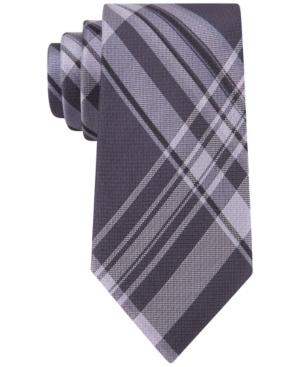 Calvin Klein University Plaid Slim Tie